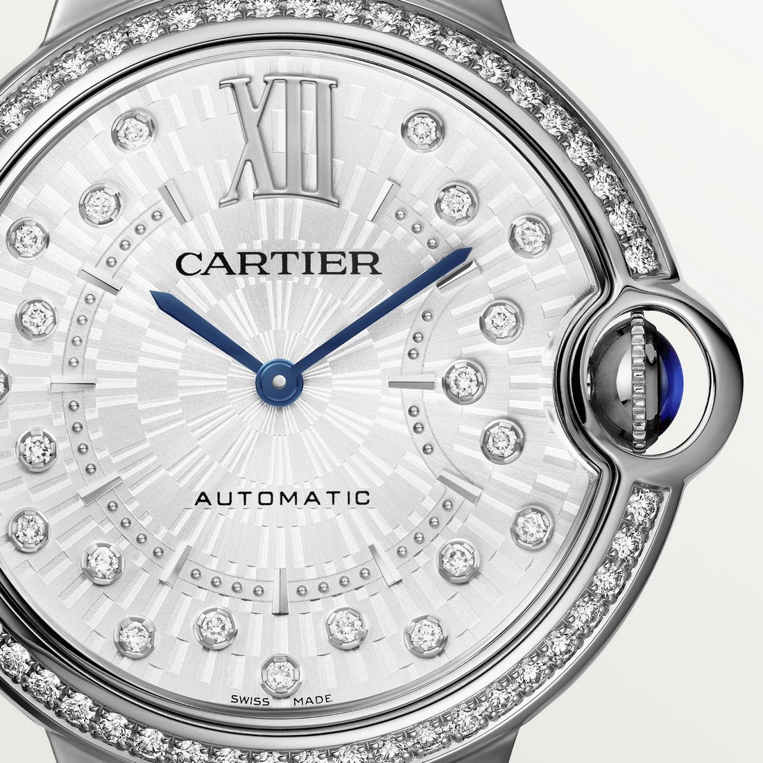 Đồng Hồ Cartier Ballon Bleu De Cartier Watch 36mm Nữ Xám